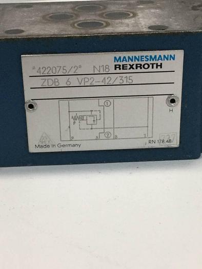 Used REXROTH Valve ZDB 6 VP2-42/315 #137836
