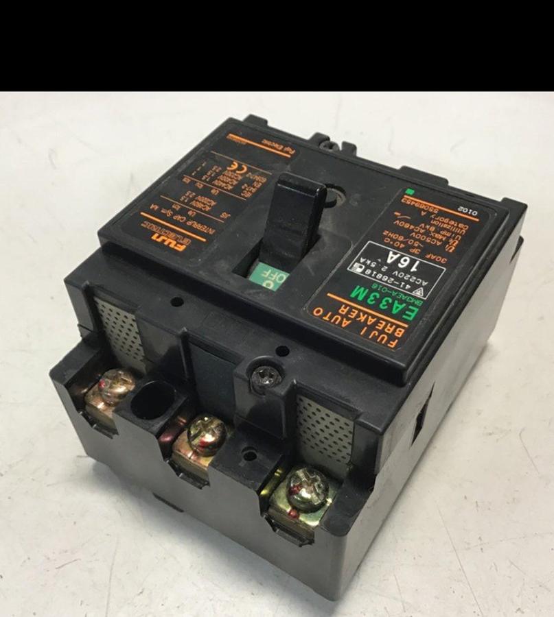 Used FUJI ELECTRIC Circuit Breaker 16 Amp EA330M-16 USED