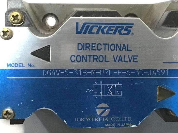 Used VICKERS Valve DG4V-5-31B-M-P7L-H-6-30-JA591 #113007