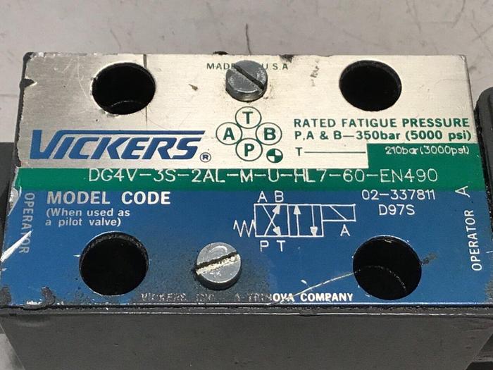 Used VICKERS Valve DG4V3S2ALMUHL760EN490 #122465