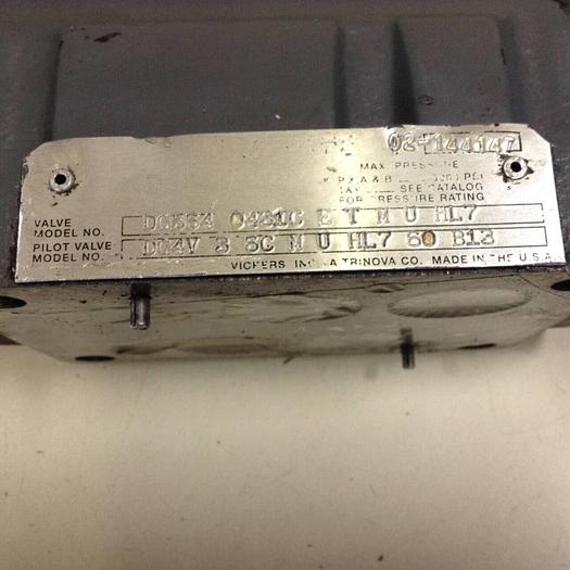 Used VICKERS Valve DG4V-3-6C-M-U-HL7-60-B13 Used