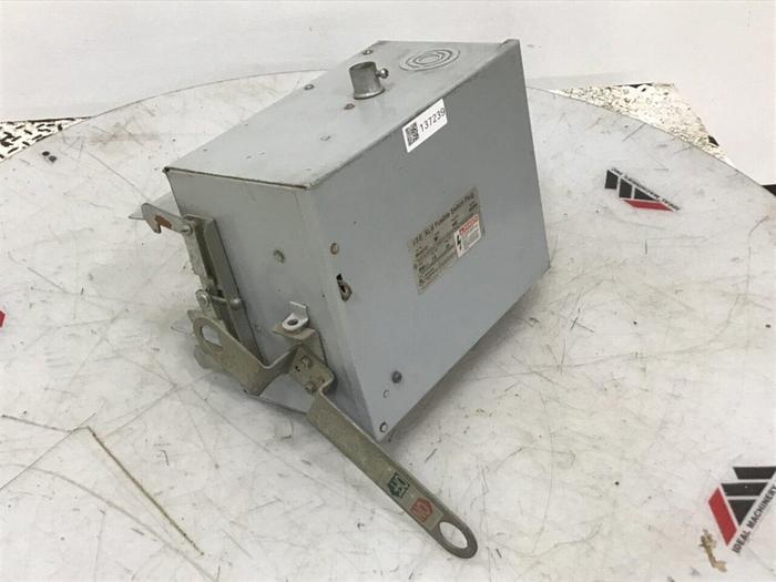 Used ITE SIEMENS 30 Amp Bus Disconnect Switch RV361G #137239