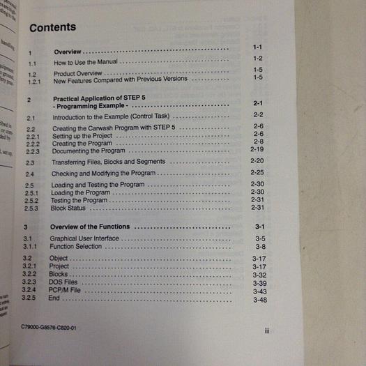 Used SIEMENS Manual C79000-G8576-C820-01 #70902
