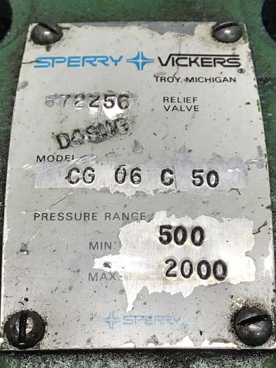 Used VICKERS Relief Valve CG06C50 #128949