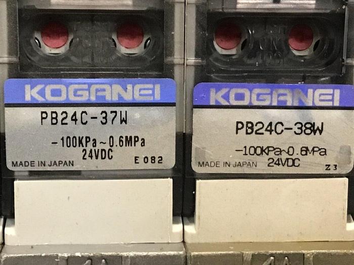 Used KOGANEI Manifold with Valve PBM8P-9W #120994