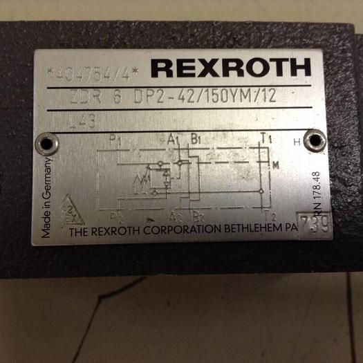 Used REXROTH Pressure Relief Valve ZDR6DP242150YM12 #87608
