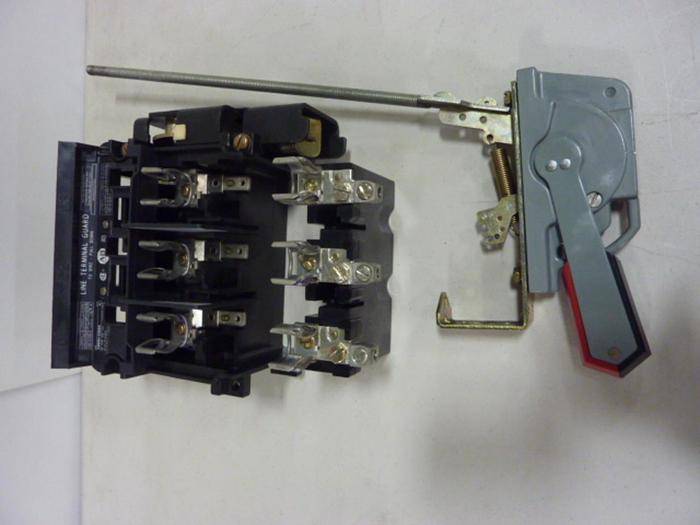 Used ALLEN BRADLEY 60 Amp Disconnect Switch 1494V-DS60 SER A #57442