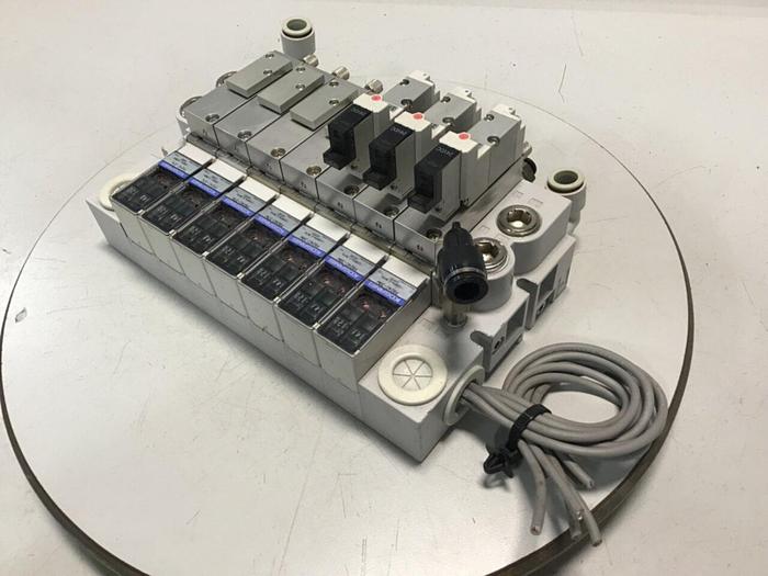 Used KOGANEI Manifold w/ Valves PBM7P-3W #120991