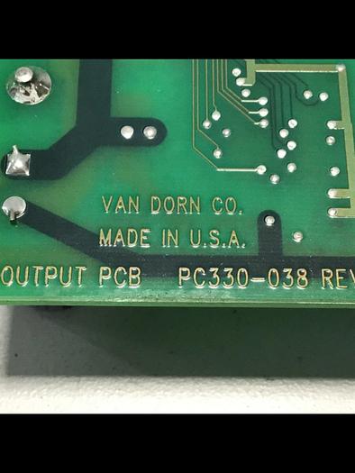 Used VAN DORN Pathfinder DC Output Board PC330-038 Used