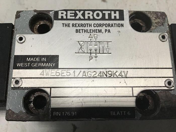 Used REXROTH Valve 4WE6E51/AG24N9K4V Used