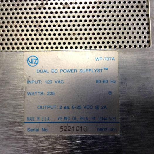 Used VIZ Dual DC Power Supply WP-707A #75882
