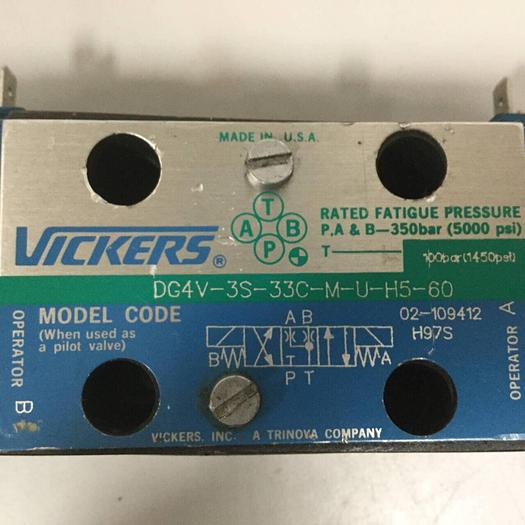 Used VICKERS Valve DG4V-3S-33C-M-U-H5-60 #90614