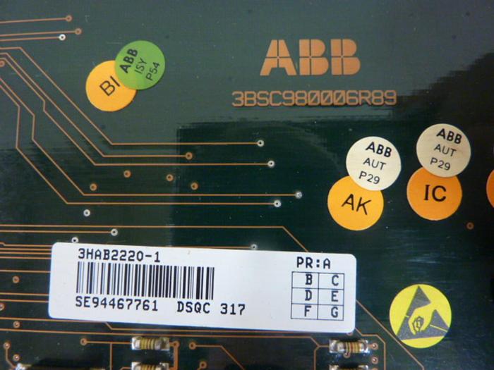Used ABB Circuit Board DSQ 323 3HAB2220-1 USED