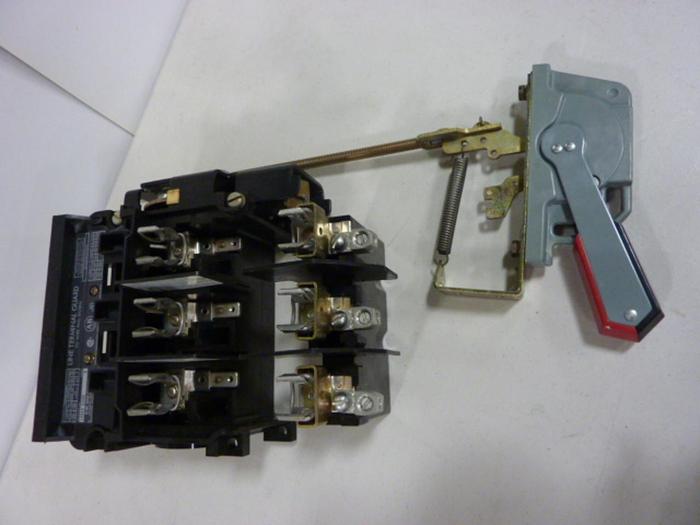 Used ALLEN BRADLEY 60 Amp Disconnect Switch 1494V-DS60 SER A #57447