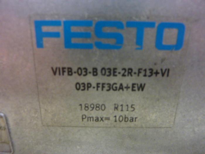 Used FESTO Control Block / Valve Terminal IFB13-03 Used