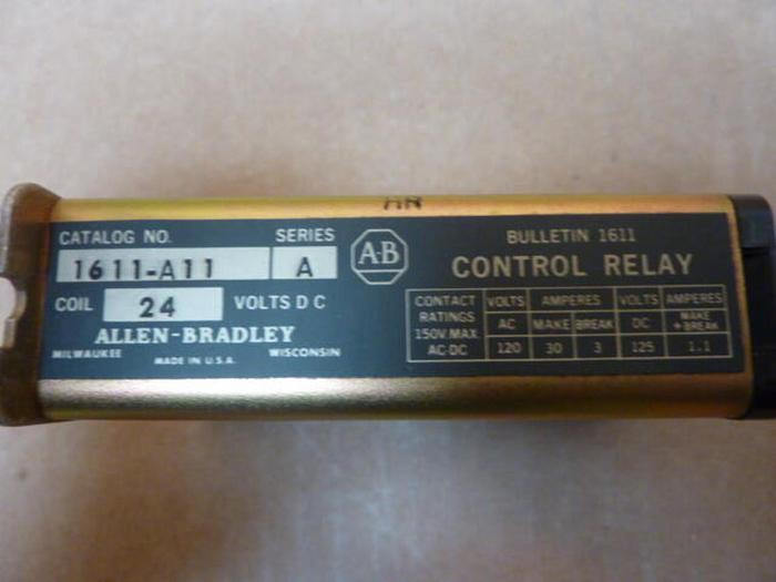 Used ALLEN BRADLEY Control Relay 1611-A11 SER A #27731
