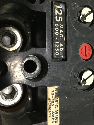 Used GENERAL ELECTRIC / GE 125 Amp Circuit Breaker TFJ236125 Used