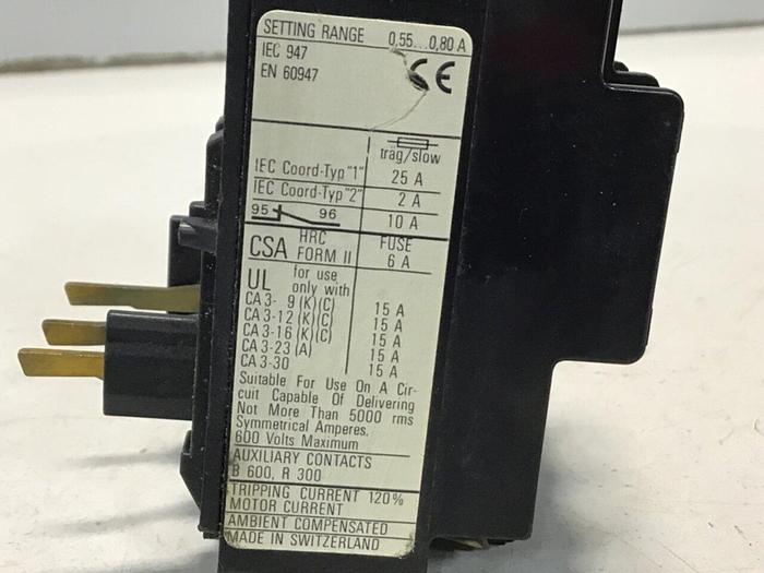 Used SPRECHER & SCHUH Overload Relay CT3K-12 #120781