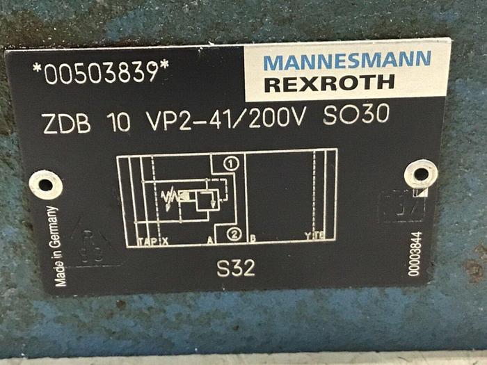 Used REXROTH Valve ZDB 10 VP2-41/200V S030 #137460
