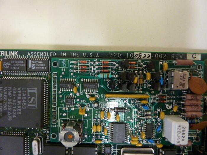 Used VERILINK Control Card 320-100822-002 #55708