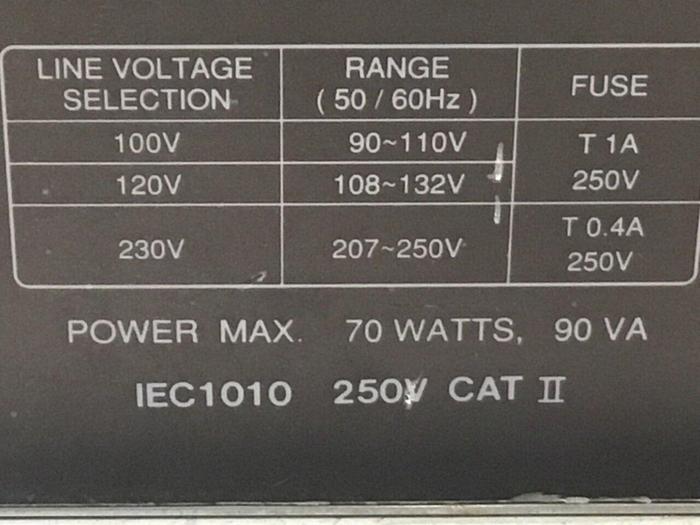 Used GW INSTEK Oscilloscope GOS-6112 #119523