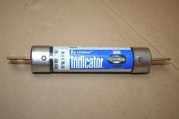 Used LITTELFUSE 75 Amp Indicator Fuse FLSR-75-ID #19795