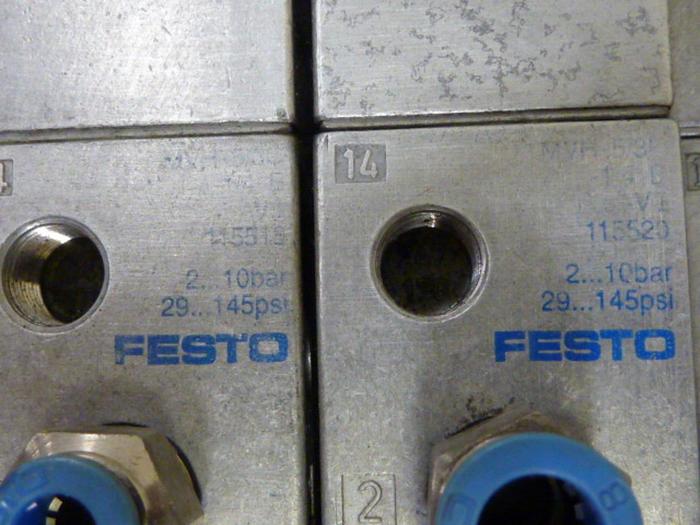 Used FESTO Control Block / Valve Terminal IFB8-02 #52856