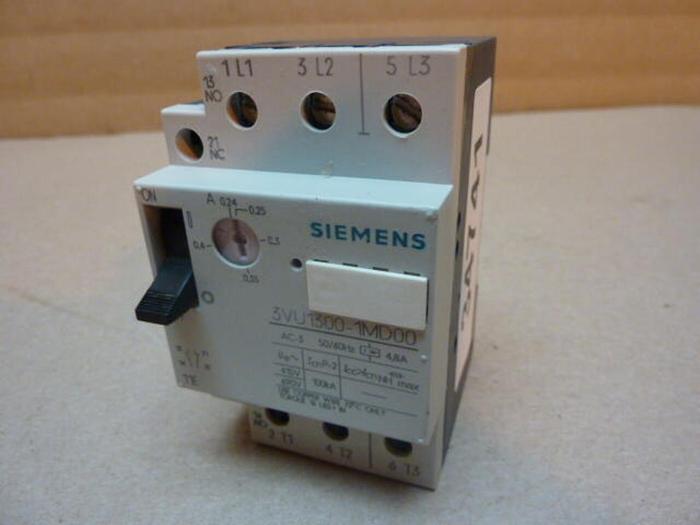 Used SIEMENS Starter Motor Protector 3VU1300-1MD00 #34741