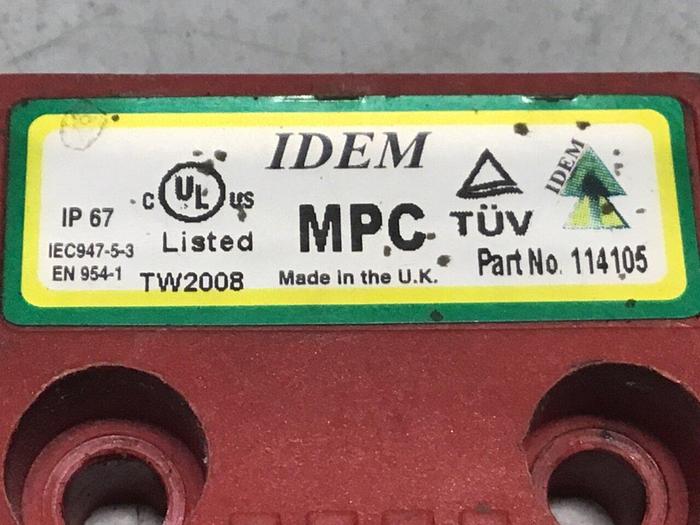 Used IDEM SAFETY SWITCHES Coded Miniature Switch 114105 #124661