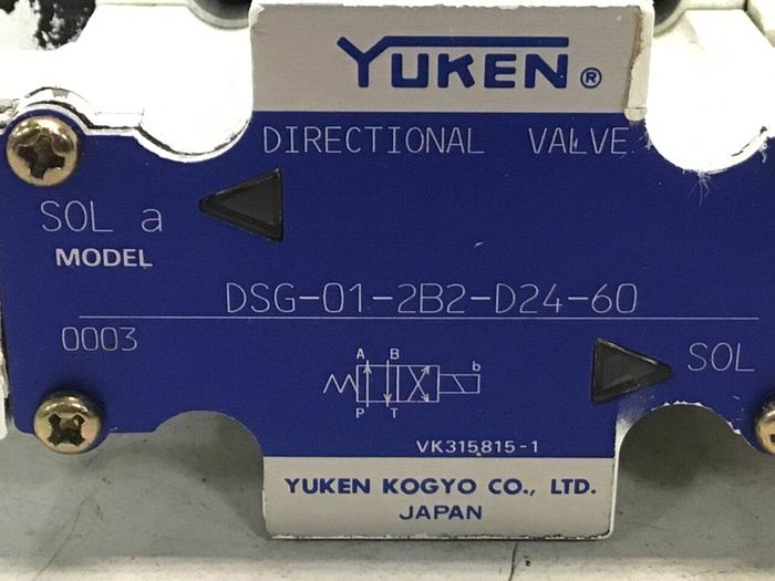 Used YUKEN Directional Valve DSG-01-2B2-D24-60 #129696