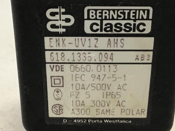 Used BERNSTEIN Limit Switch ENK-UV1Z AHS #121384