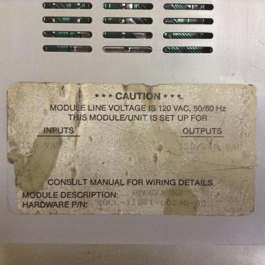 Used BARBER COLMAN Sequence Module 80CA-40001-001-0-00 Used