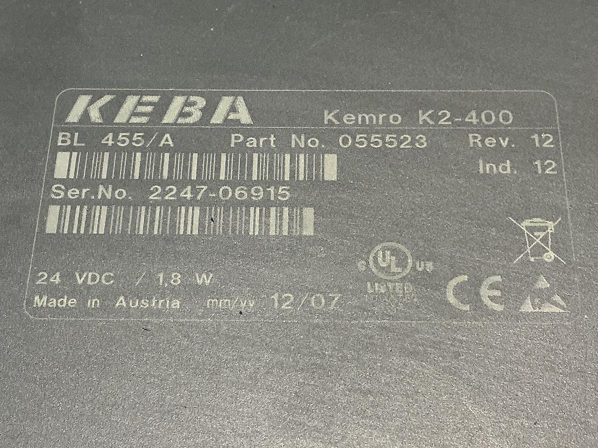 Used KEBA K2-400
