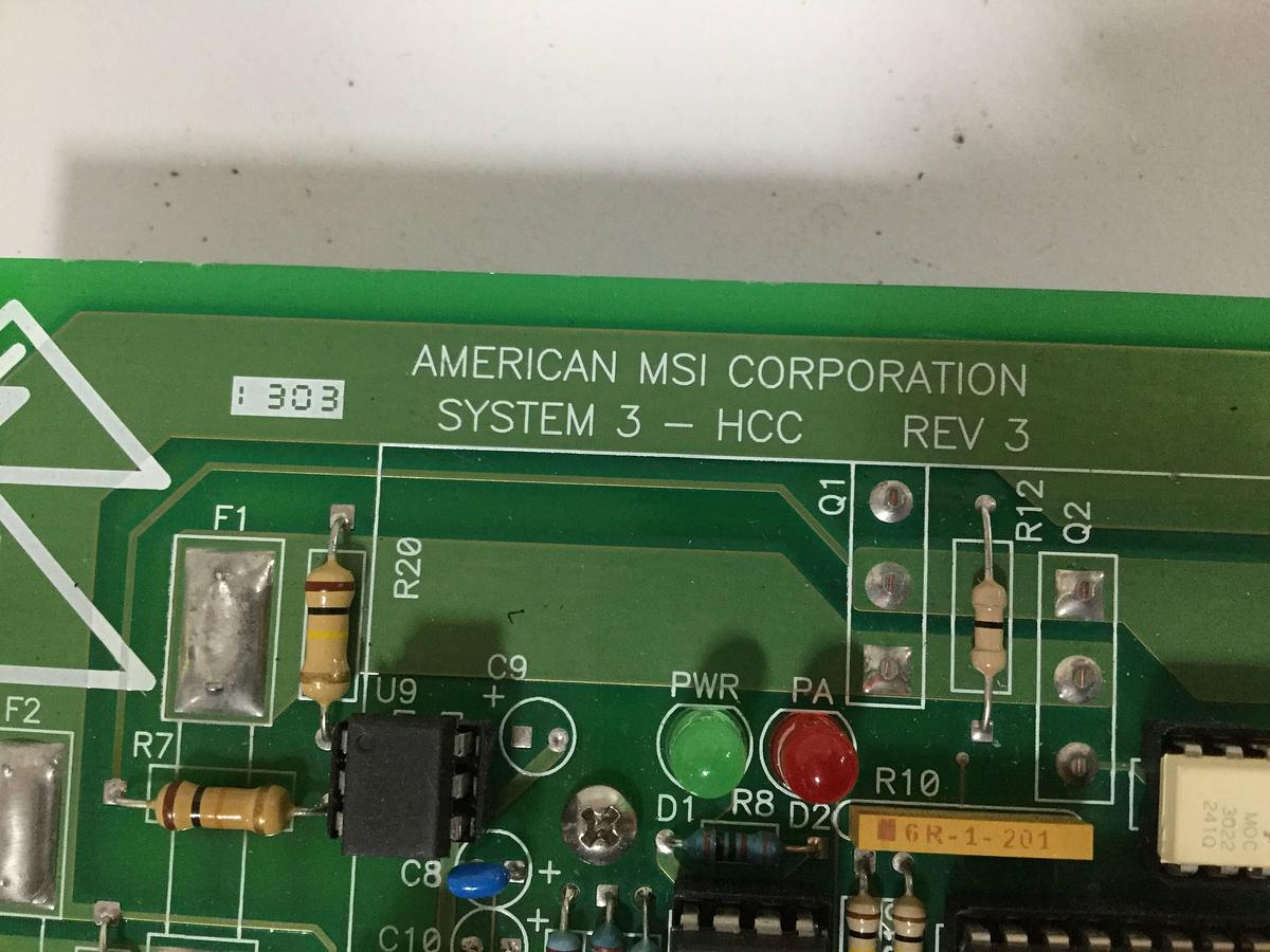 Used AMERICAN MSI Control Board C3201.010.045 Used
