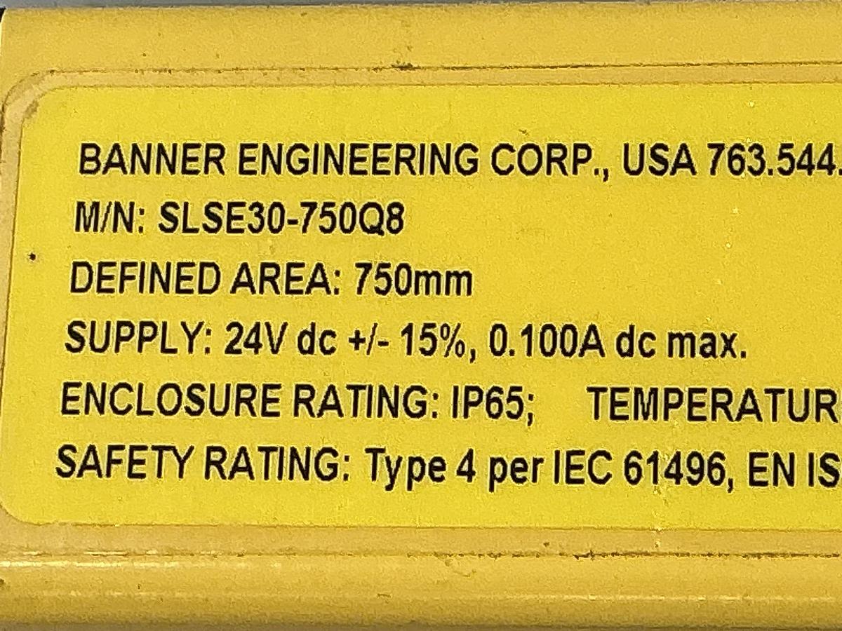 Used BANNER SLSE30-750Q8