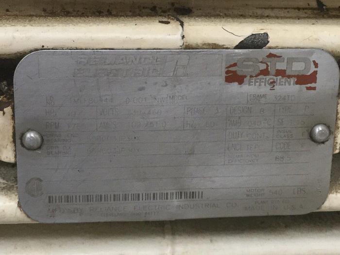 Used RELIANCE ELECTRIC 40 HP Motor IMILF80944 Used