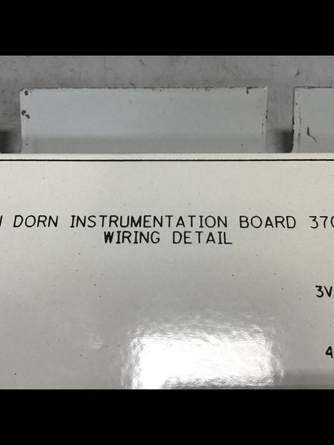 Used VAN DORN Instrumentation Board 370087 USED