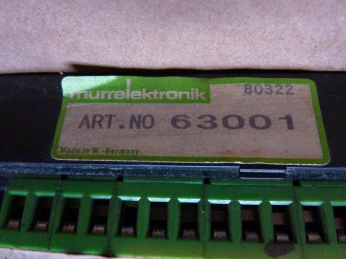 Used MURR ELEKTRONIK Plug In Card Slot 63001 #25613