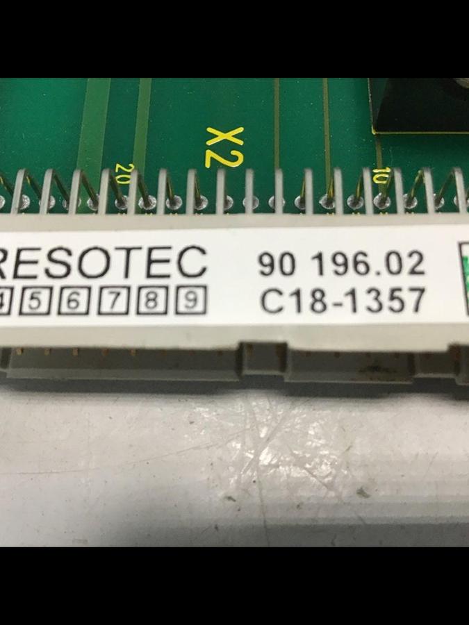 Used RESOTEC Circuit Board 90196.02 Used #139554