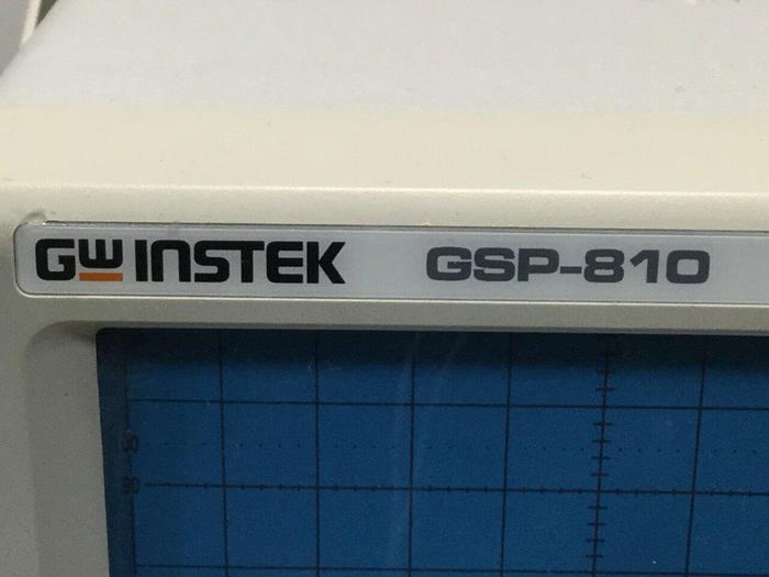 Used GW INSTEK Spectrum Analyzer GSP-810 Used
