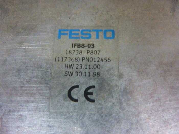 Used FESTO Control Block w/ Valves IFB8-03 #52794