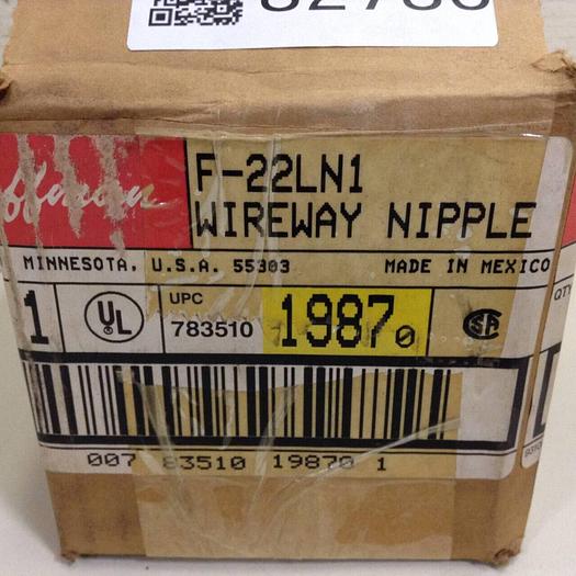 HOFFMAN Wireway Nipple F-22LN1 #82786