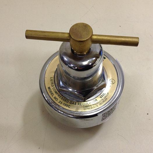 Used HARRIS Compressed Gas Regulator 25-100C #83909
