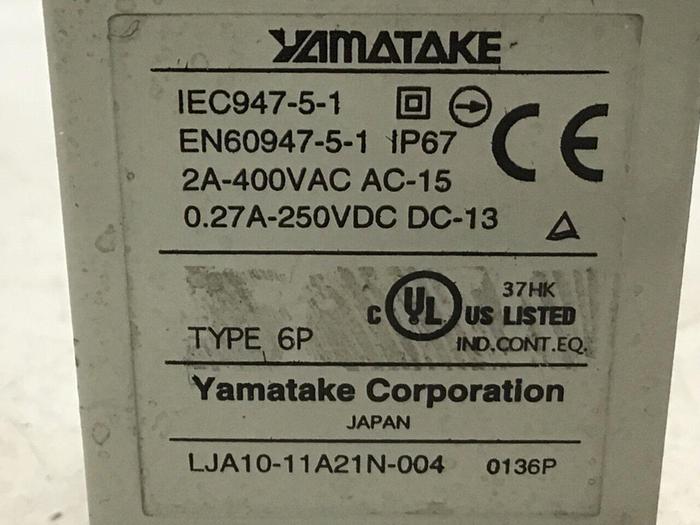 Used YAMATAKE Limit Switch LJA10-11A21N-004 #121470