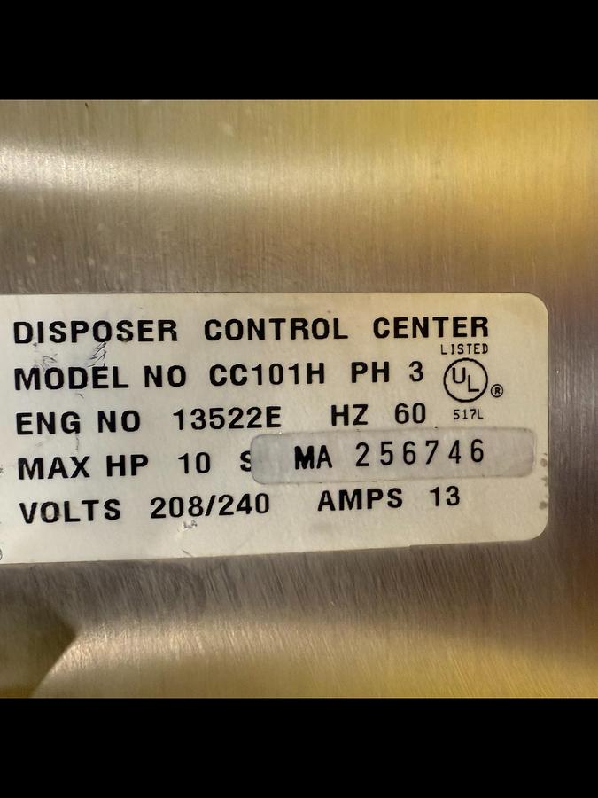 Used IN-SINK-ERATOR CC101H