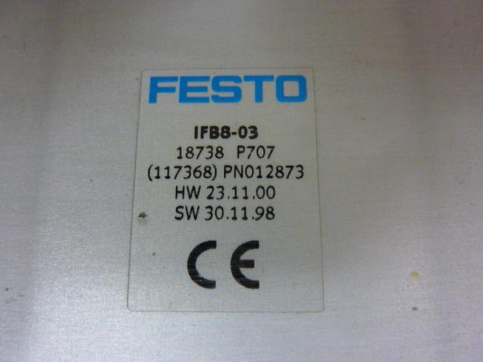 Used FESTO Control Block w/ Valves IFB8-03 #52800