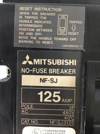 Used MITSUBISHI No-Fuse Breaker NF-SJ3125 USED