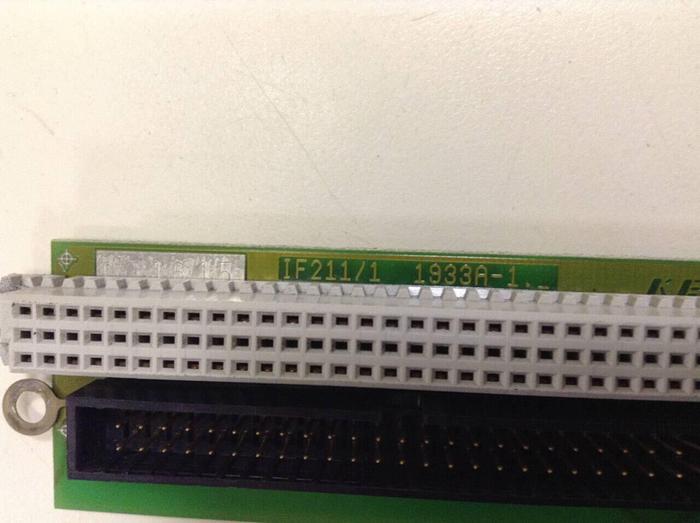 Used KEBA Circuit Board IF211/1 1933A-1 #84135