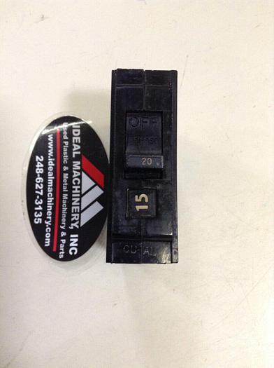 Used GENERAL ELECTRIC 20 Amp Circuit Breaker TQL120 #75805