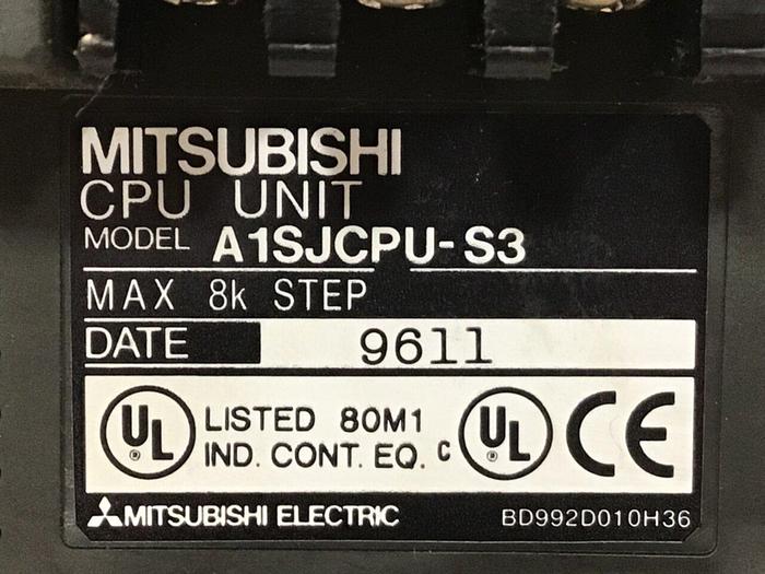 Used MITSUBISHI CPU Unit Slot Rack A1SJCPU-S3 #125181